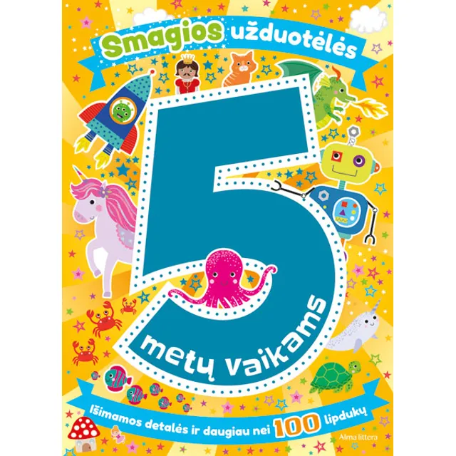 Knyga SMAGIOS UŽDUOTĖLĖS 5 METŲ VAIKAMS
