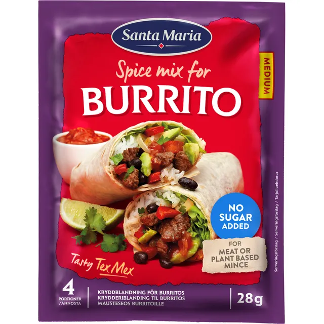 Spice mix SANTA MARIA BURRITO, 28 g