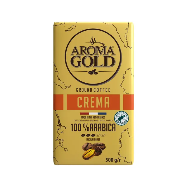 Ground coffee AROMA GOLD CREMA HARD-PACK, 500 g