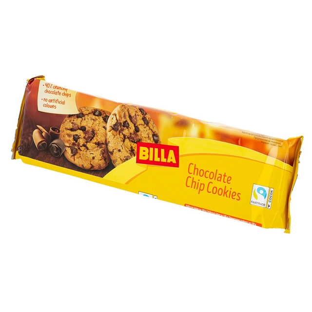 Sausainiai su šokolado gabalėliais BILLA, 150 g