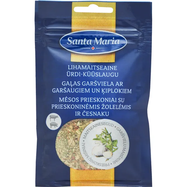 Mėsos prieskoniai su prieskoninėmis žolelėmis ir česnakais SANTA MARIA, 20 g