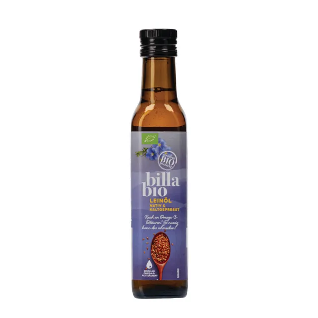 Linų semenų aliejus BILLA BIO, 250 ml