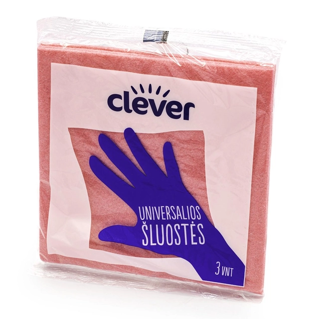 Universalios šluostės CLEVER, 3 vnt.