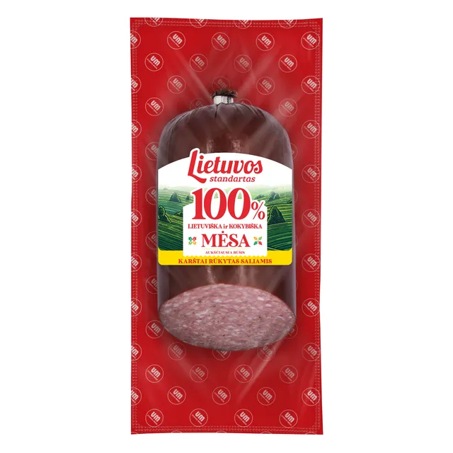 Karštai rūkytas saliamis LIETUVOS STANDARTAS, 500 g, Aukščiausia rūšis