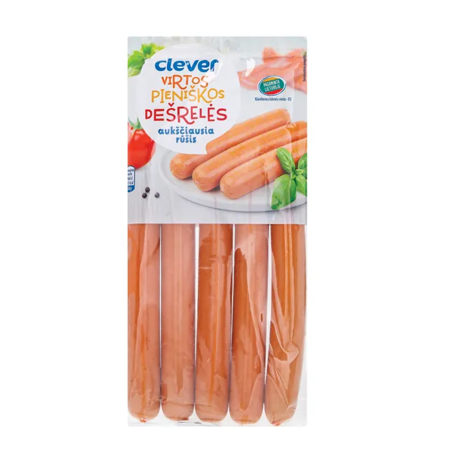 Virtos pieniškos dešrelės, a.r., CLEVER, 260 g