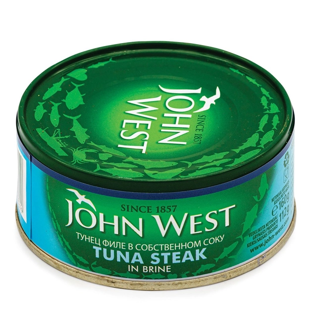 Tunų steikas savo sultyse JOHN WEST, 160 g