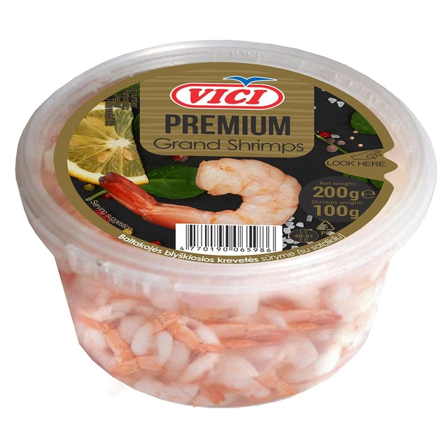 Large shrimp VIČI PREMIUS in brine, 200 g