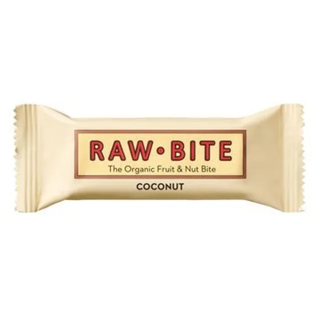 Органический батончик с кокосом RAW BITE, 50 г