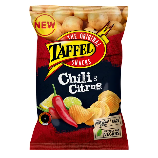 Bulvių traškučiai TAFFEL CHILI&CITRUS, 130 g