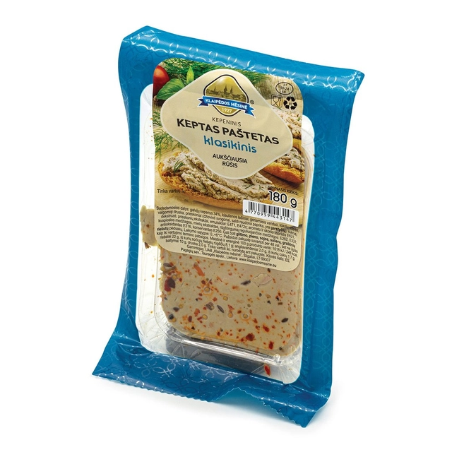 Fried Liver Pâté Premium KLAIPĖDOS MĖSINĖ, 180 g