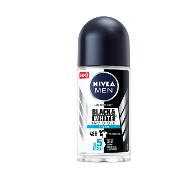 Рулонный дезодорант для мужчин NIVEA MEN BLACK & WHITE FRESH, 50 мл