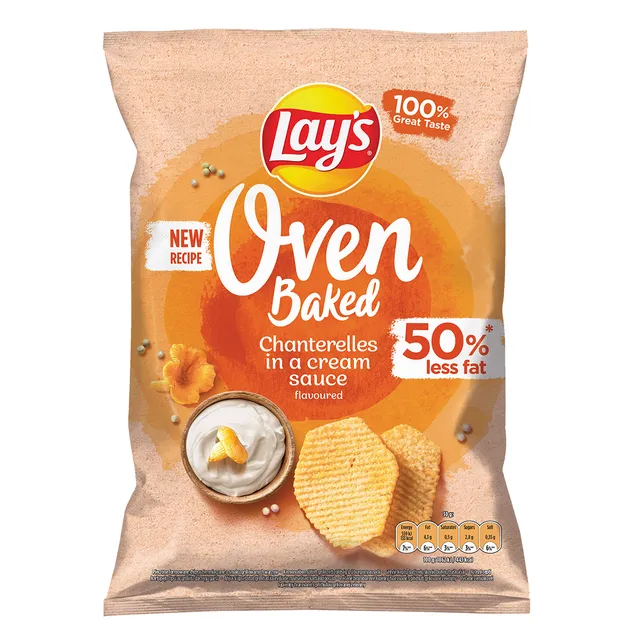 Voveraičių padažo skonio kepti bulvių traškučiai LAY'S OVEN BAKED, 110 g