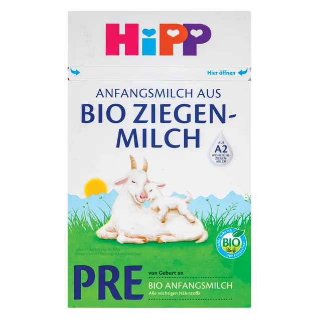 Органическая смесь из козьего молока для младенцев с рождения HiPP PRE, 400 г