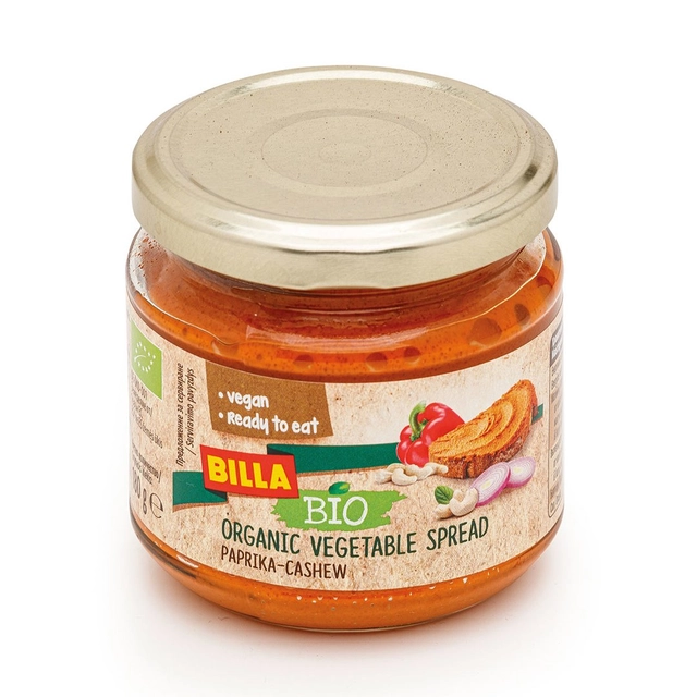 Овощной намаз с паприкой и кешью BILLA BIO, 180 г