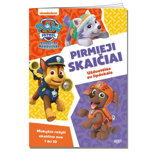 Knyga ŠUNYČIAI PATRULIAI.PIRMIEJI SKAIČIAI