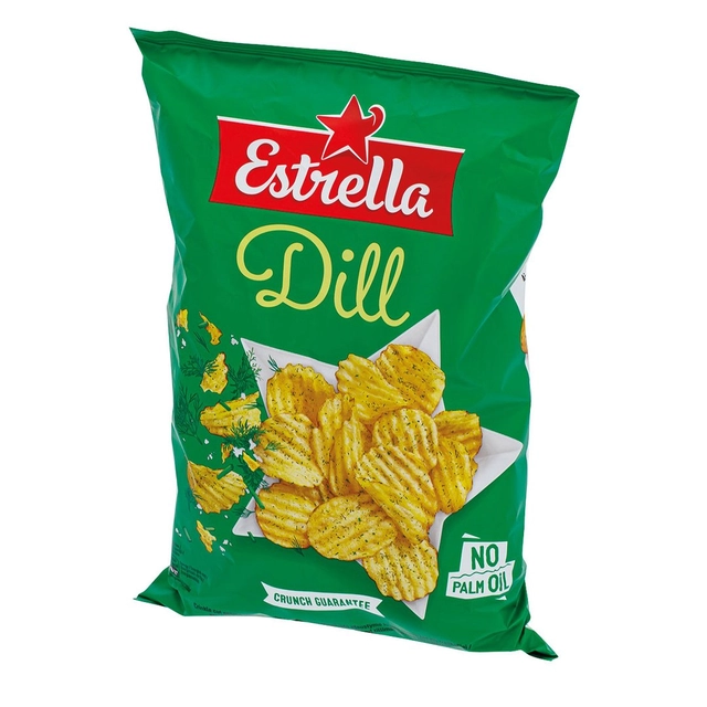 Krapų skonio bulvių traškučiai ESTRELLA, 130 g