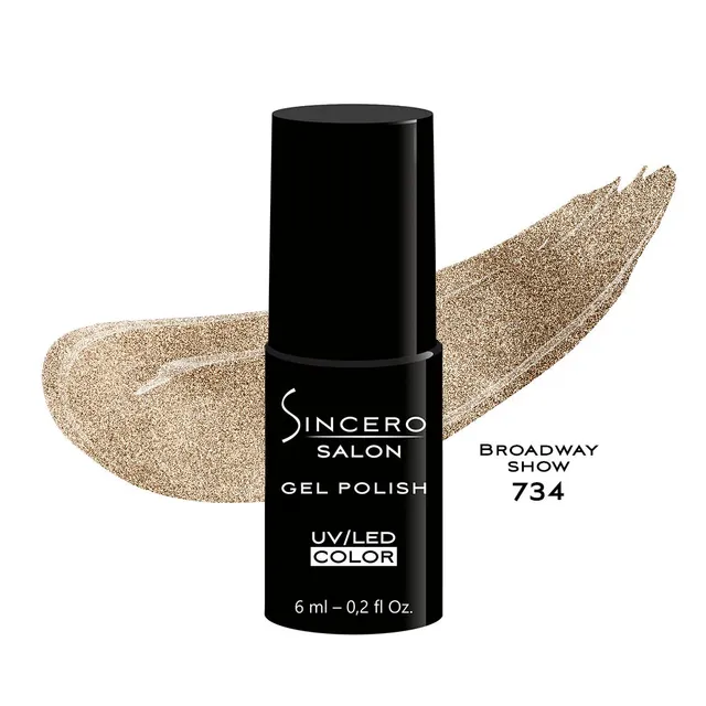 Gelinis nagų lakas SINCERO SALON 734 