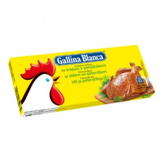 Куриный бульон с укропом и петрушкой GALLINA BLANCA, 80 г