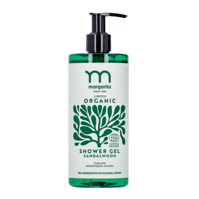 Dušo želė sandalmedžio aromato MARGARITA COSMOS ORGANIC, 400 ml
