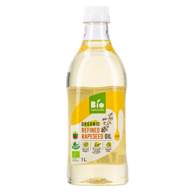 Ekologiškas, rafinuotas rapsų aliejus BIONATURALIS, 1 l
