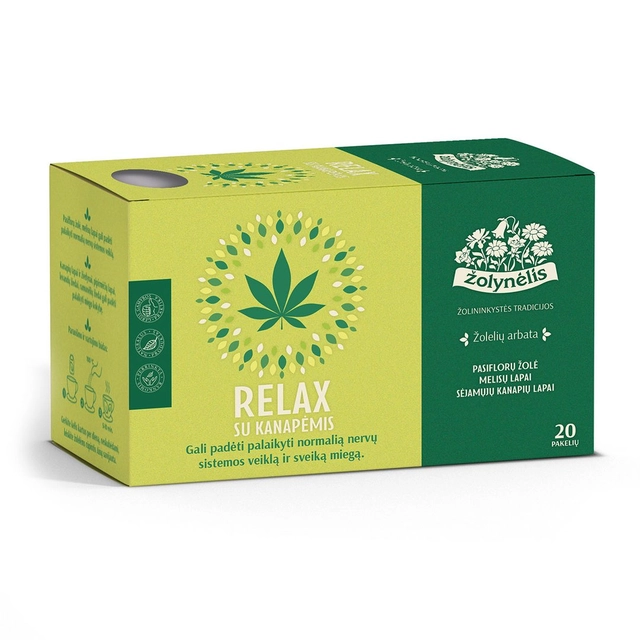 Herbal Tea with Hemp RELAX ŽOLYNĖLIS, 30 g