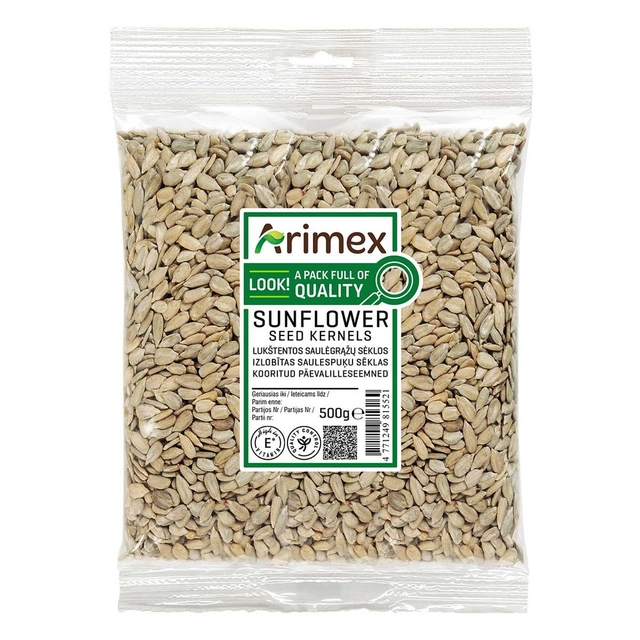 Saulėgrąžų sėklos lukštentos ARIMEX, 500 g