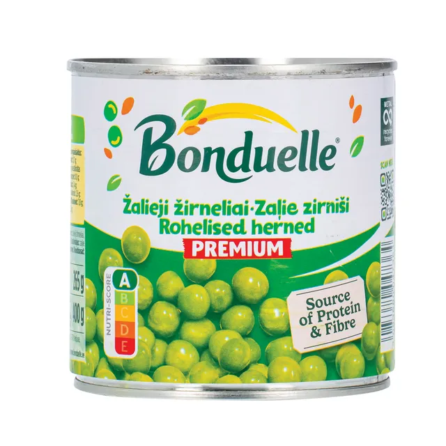 Консервированные зеленые горошки BONDUELLE, 400 г