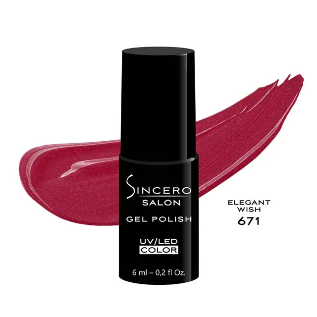 Gelinis nagų lakas 671 Elegant wish SINCERO SALON 