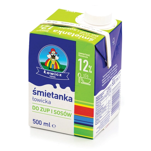 UAT grietinėlė LOWICZ, 12% rieb., 500 ml