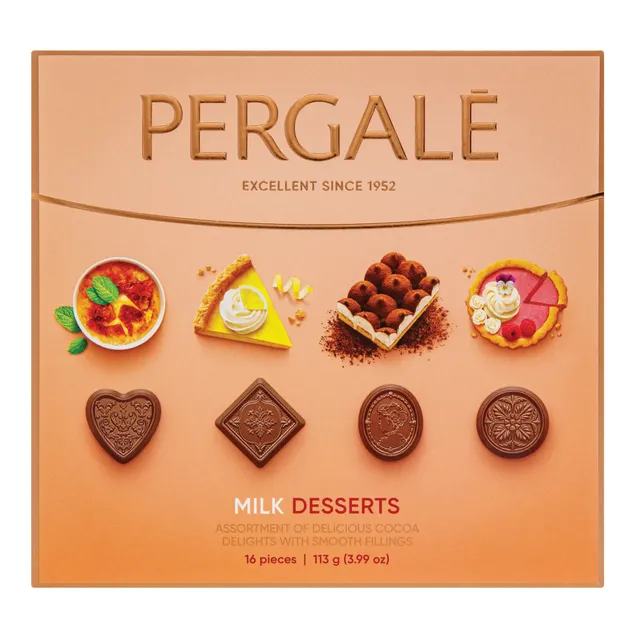 Saldainių rinkinys PERGALĖ DESSERTS, 113 g