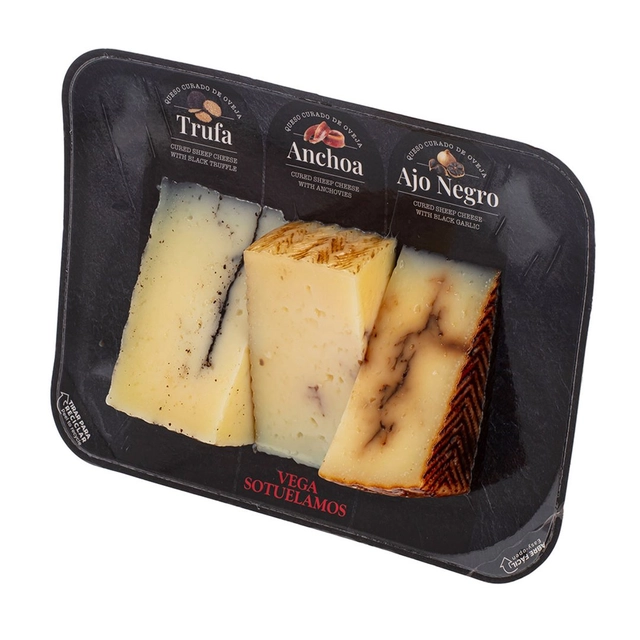 Avių pieno sūrių rinkinys (Trufado, Achoa, Ajo Negro), 120 g