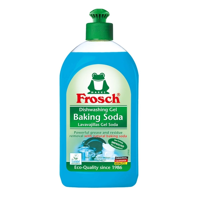 Konsentruota indų plovimo priemonė su soda FROSCH, 500 ml