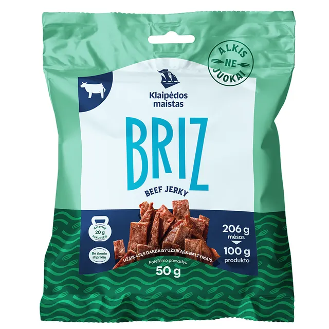 Vytintos jautienos juostelės BRIZ 50g