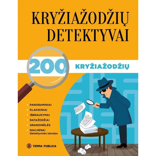 Knyga KRYŽIAŽODŽIŲ DETEKTYVAI