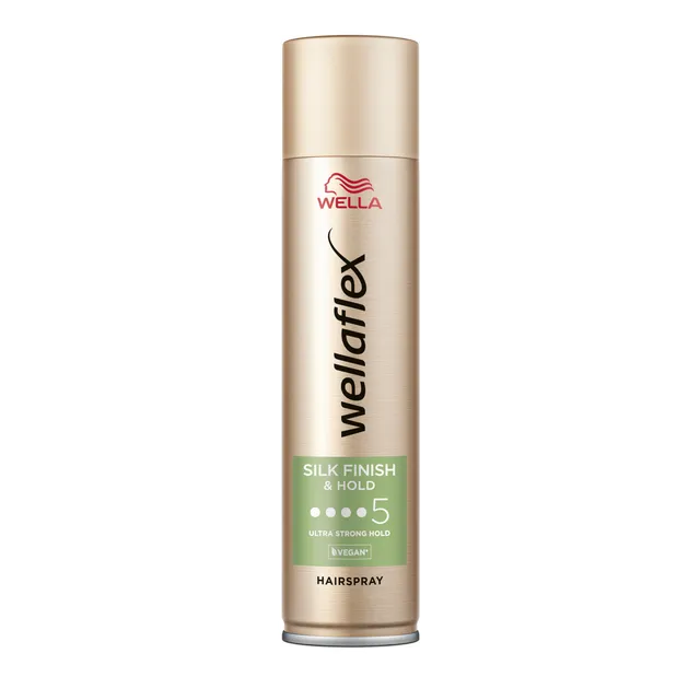 Plaukų lakas WELLAFLEX SILK FINISH & HOLD, 250 ml