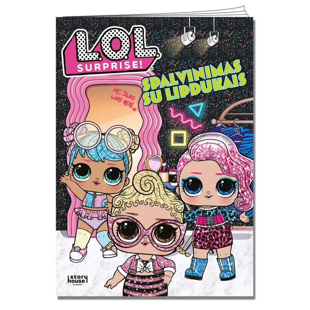 Knyga L.O.L. SURPRISE. SPALVINIMAS SU LIPDUKAIS