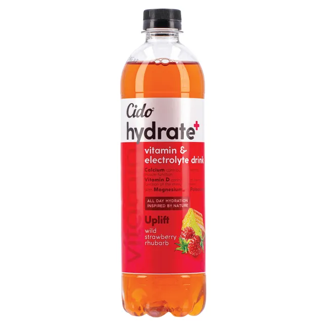 Напиток CIDO HYDRATE+ UPLIFT ДИКИЙ КЛУБНИКИ РЕВЕНЬ, 600 мл