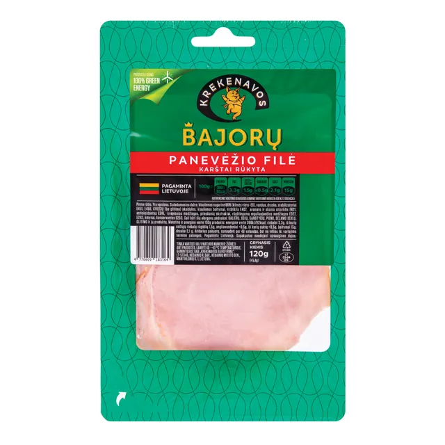 Karštai rūkyta BAJORŲ Panevėžio file griežinėliais dujose 120g