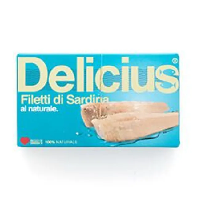 Sardinės filė savo sultyse DELICIUS, 120g