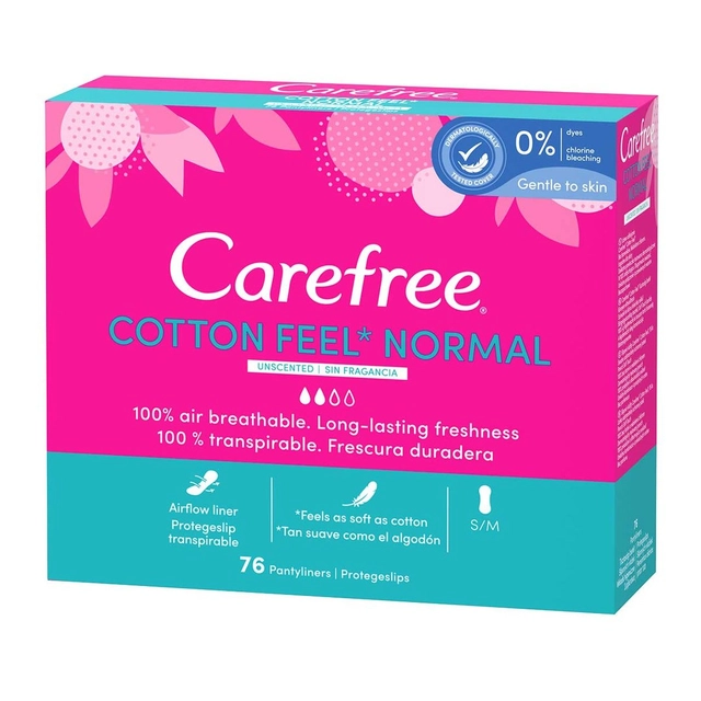 Higieniniai įklotai CAREFREE COTTON, 76 vnt.