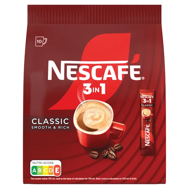 Кофейный напиток NESCAFÉ CLASSIC 3IN1, 10 x 16,5 г