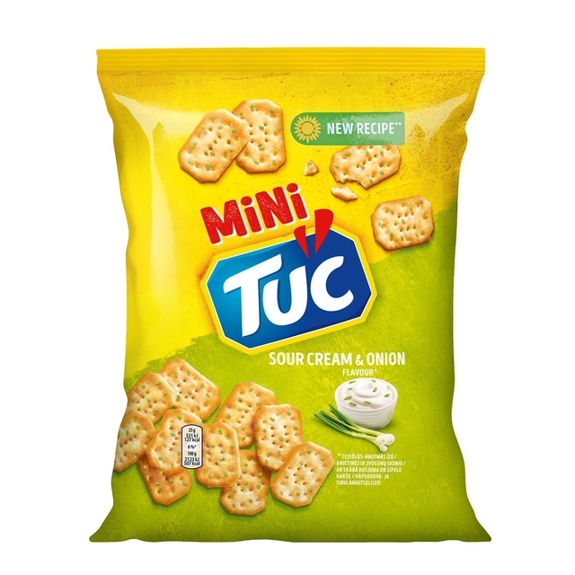 Мини-сухарики со вкусом сметаны и лука TUC MINI, 100 г