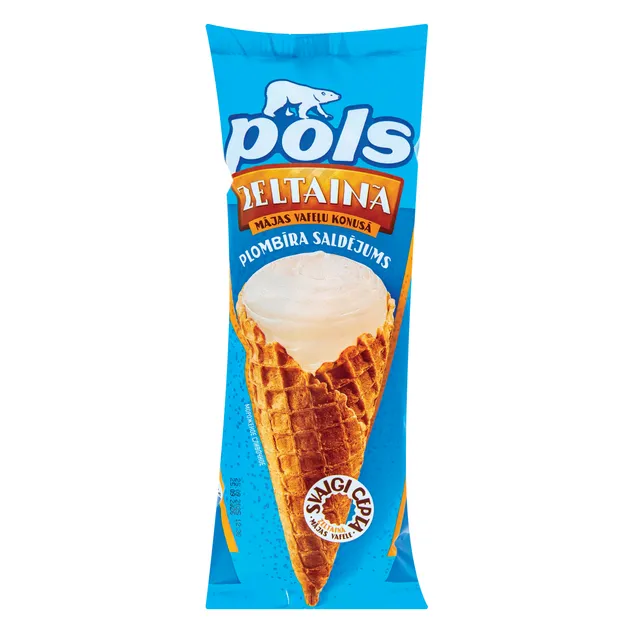 Vanilės skonio grietininiai ledai be laktozės POLS, 150 ml