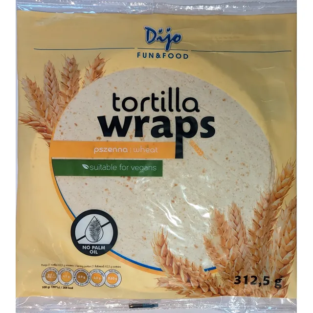 Тортилья TORTILLA WRAPS DIJO, 312 г