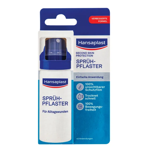 Hidrokoloidiniai purškiamasis pleistras HANSAPLAST, 40 ml