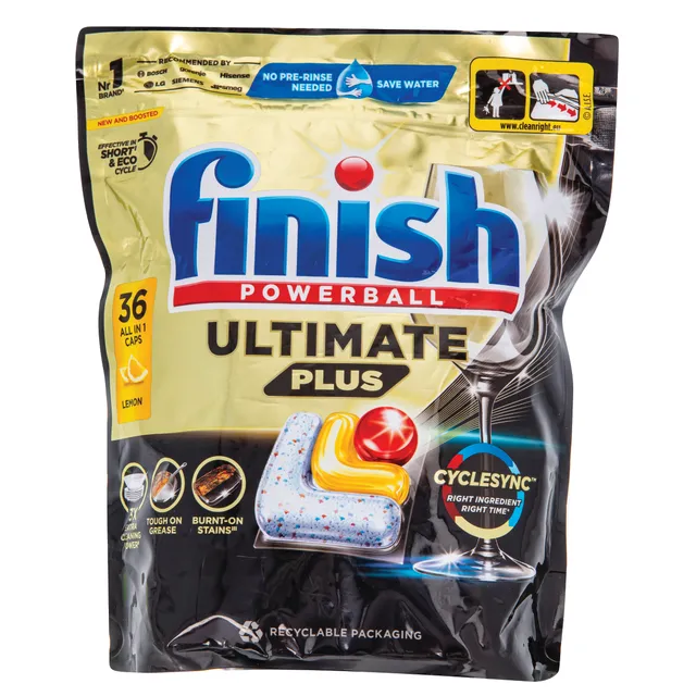 Капсулы для посудомоечных машин FINISH ULTIMATE LEMON, 36 шт.