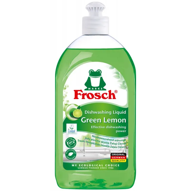 Koncentruota citrinos kvapo indų plovimo priemonė FROSCH, 500 ml