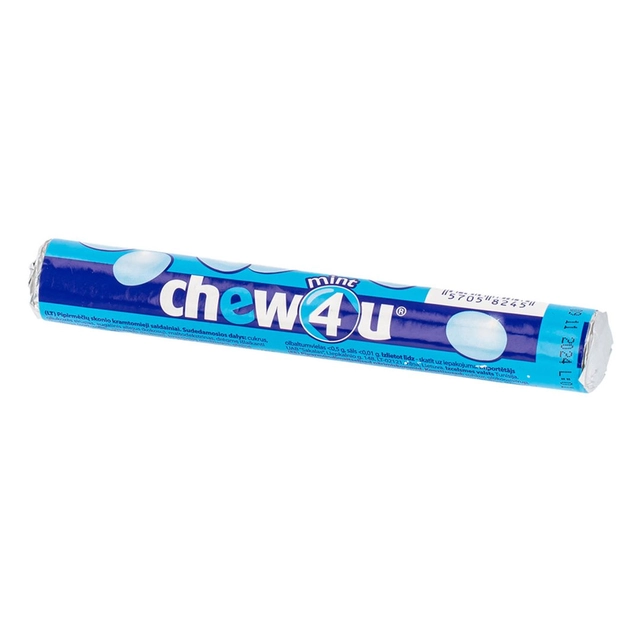 Kramtoma guma CHEW4U MINT ROLLS, 38 g