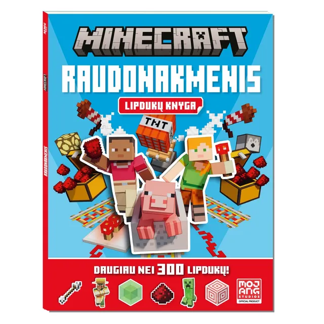 Knyga MINECRAFT. RAUDONAKMENIS.