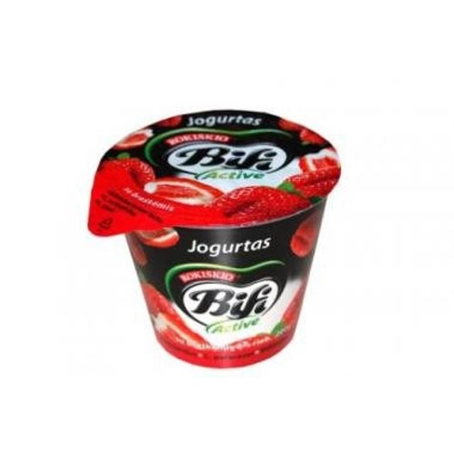 Jogurtas su braškėmis BIFI ACTIVE 2% rieb., 200 g